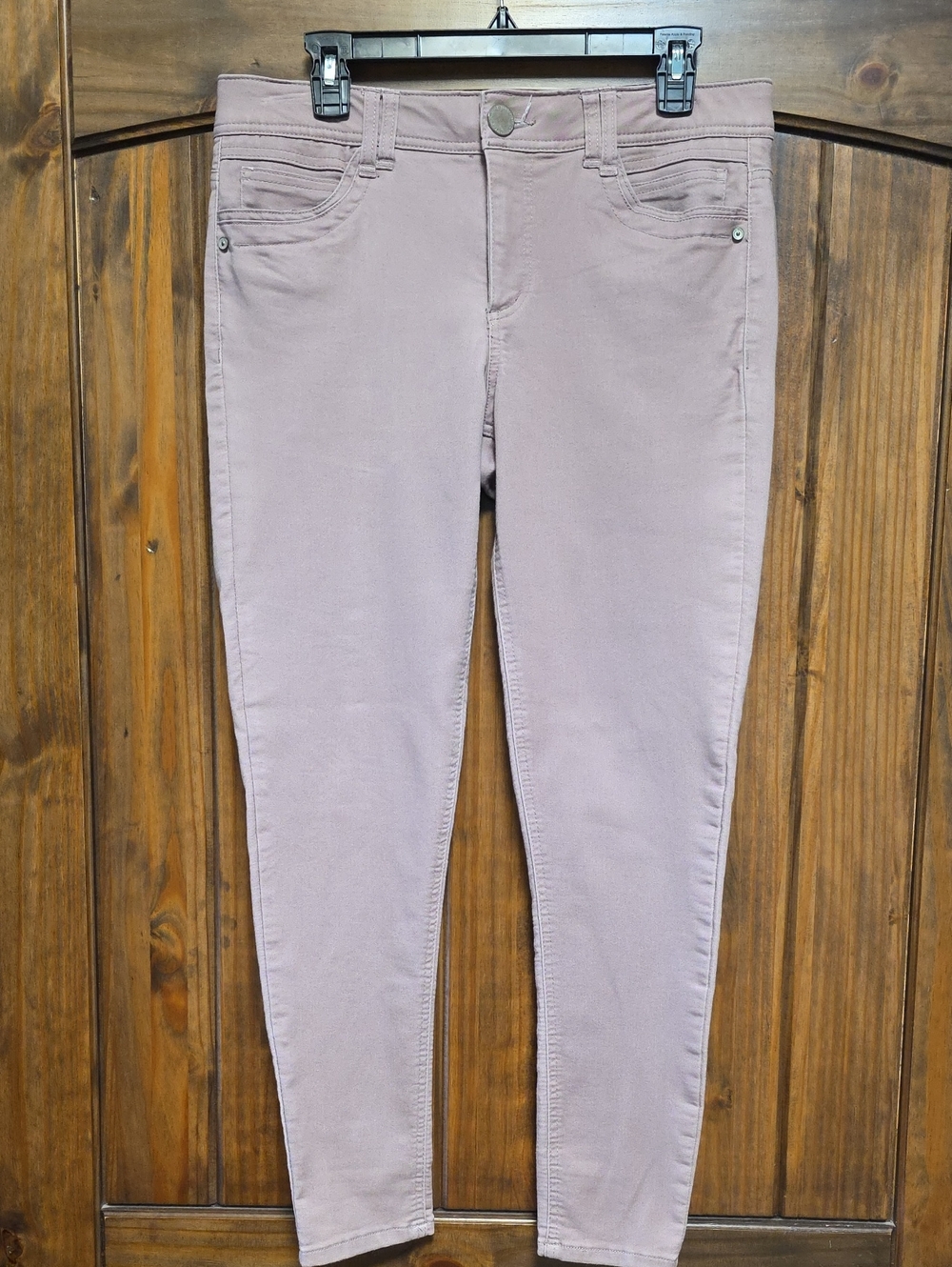 Democracy Women's Dusty Mauve Stretch Jeans - Size 10